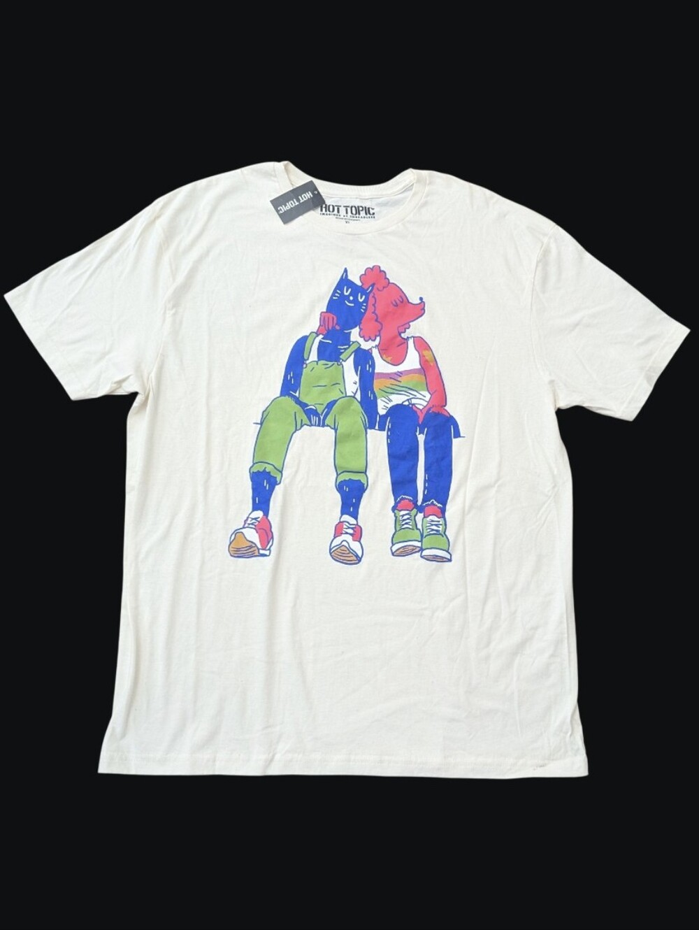 Hot Topic Best Buddies Animal By Lemonyeti T-Shirt Men's Size XL NWT